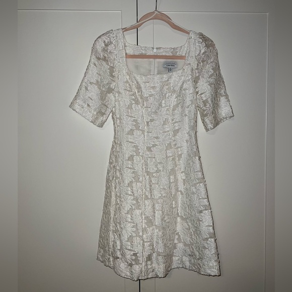 & Other Stories Lace White Mini Dress - Picture 7 of 8